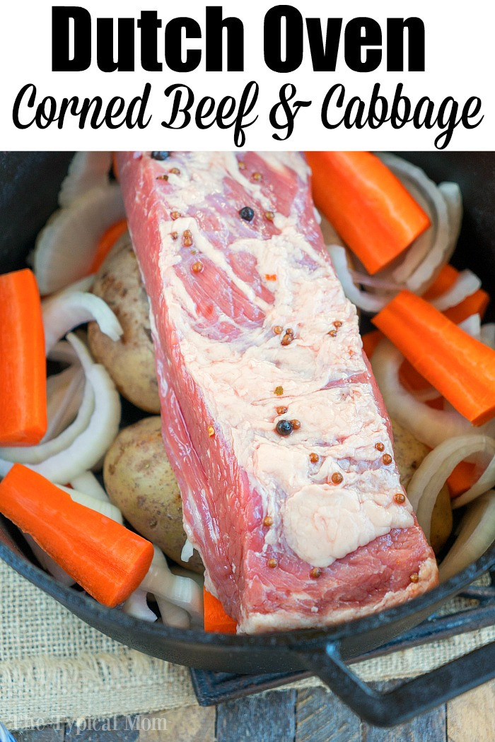Corned Beef And Cabbage Recipe Oven
 Dutch Oven Corned Beef and Cabbage · The Typical Mom