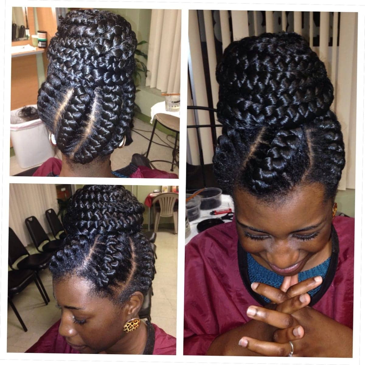 Cornrow Updos Hairstyles
 20 cute African cornrow braid hairstyles with an updo Tuko