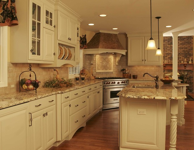 Country Kitchen Backsplashes
 French Country Kitchen Traditional Kitchen Chicago