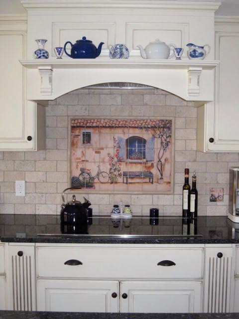 Country Kitchen Backsplashes
 French Country Kitchen Backsplash tiles wall murals