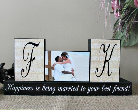 Couple Wedding Gift Ideas
 Personalized Unique Wedding Gift for Couples by TimelessNotion