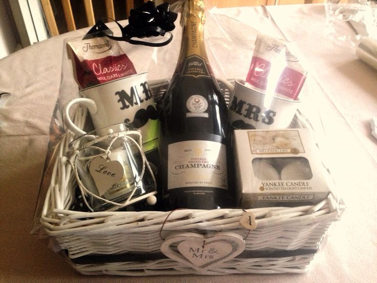 Couples Gift Ideas Pinterest
 Wedding present hamper idea his and hers theme with