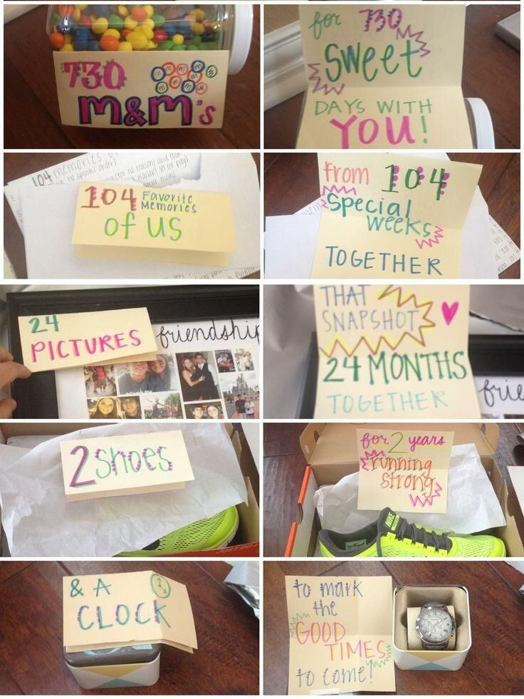 Crafty Gift Ideas For Girlfriend
 Two year anniversary t for boyfriend