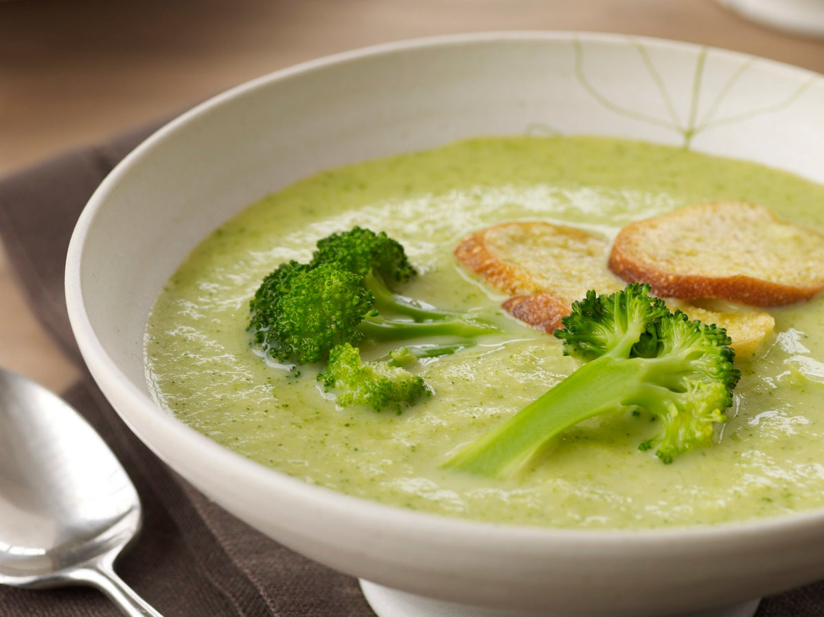 Cream Of Broccoli Soup
 Creamy Broccoli Soup with Croutons Recipe Marcia Kiesel