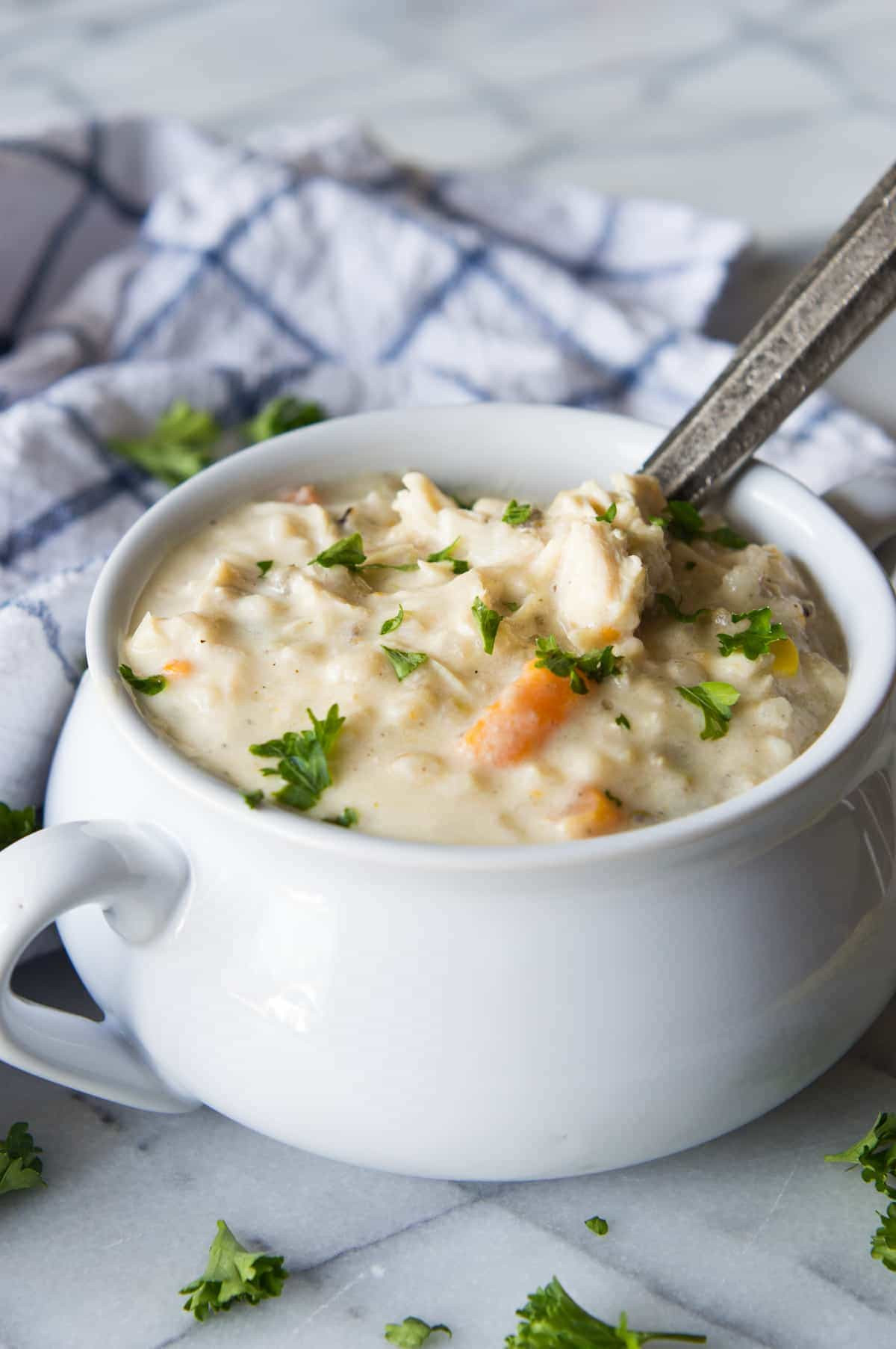 Cream Of Chicken Soup Slow Cooker Recipe
 Slow Cooker Creamy Chicken and Wild Rice Soup No cream or