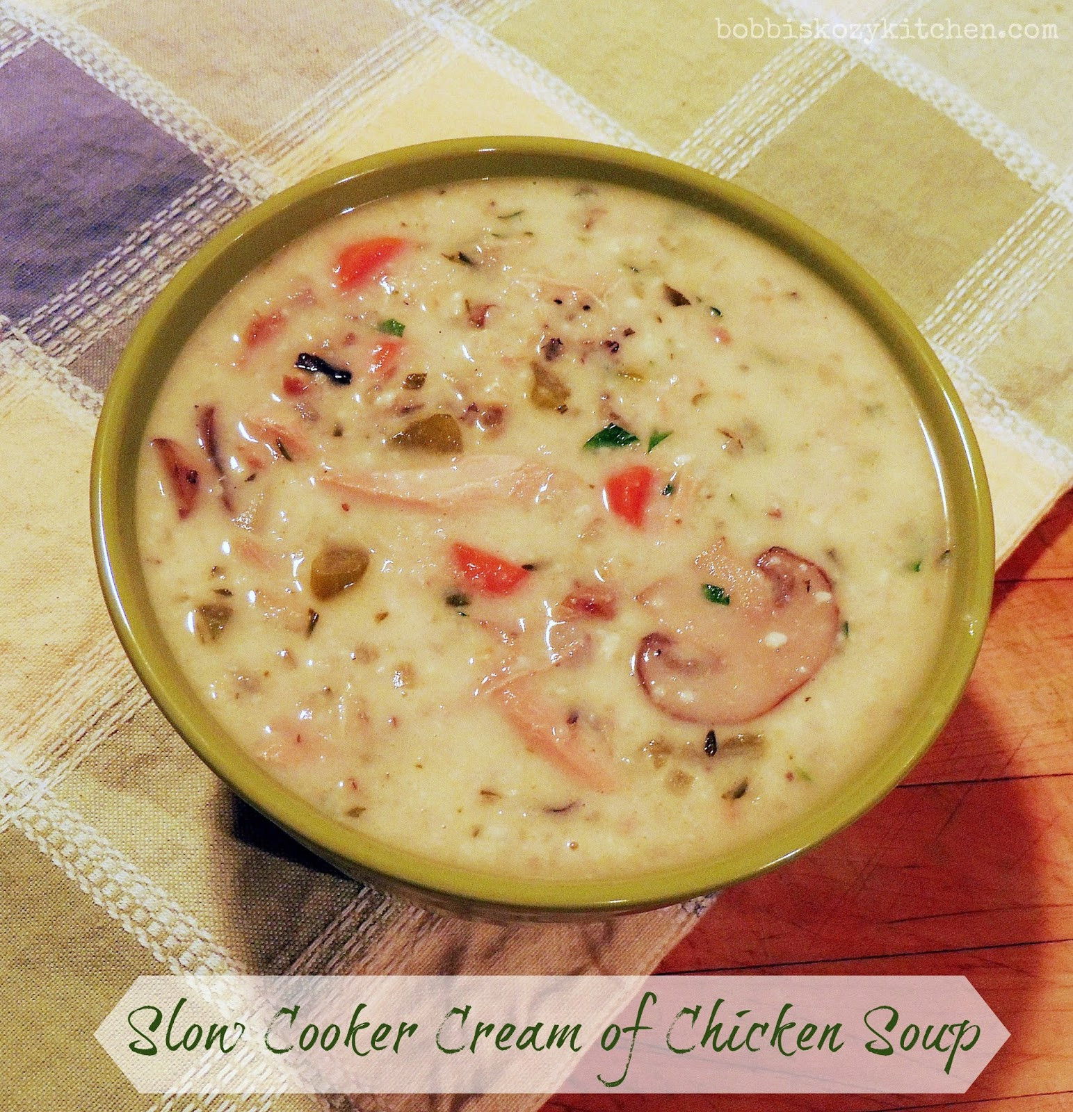 Cream Of Chicken Soup Slow Cooker Recipe
 Slow Cooker Cream of Chicken Soup with Ve ables and Wild