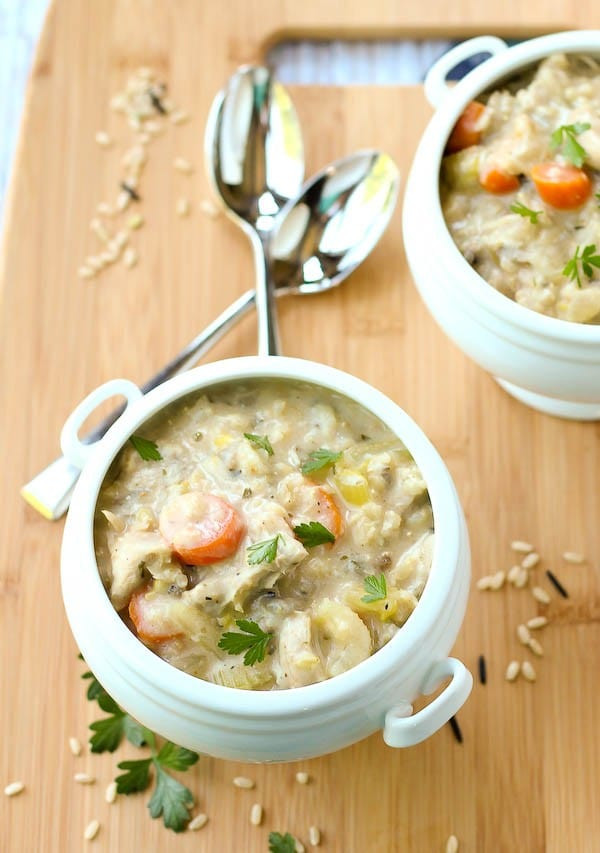 Creamy Chicken Wild Rice Soup Slow Cooker
 Slow Cooker Creamy Chicken and Wild Rice Soup Rachel Cooks