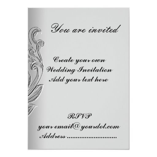 Create Wedding Invitations Online
 Create your own Wedding Invitation