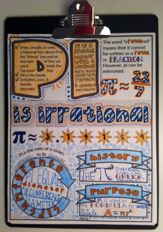 Creative Pi Day Poster Ideas
 Pi Doodle Notes for Pi Day or Anytime
