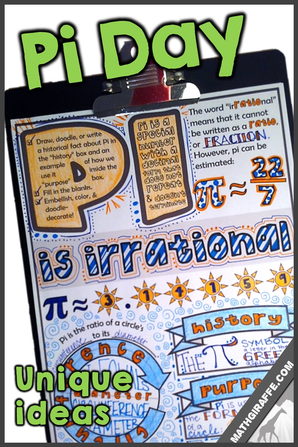Creative Pi Day Poster Ideas
 Math Madness Basketball Math Lessons for March