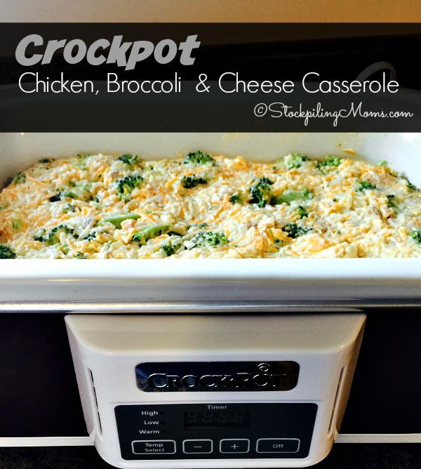 Crockpot Broccoli Cheese Rice Casserole
 Crockpot Chicken Broccoli and Cheese Casserole Recipe