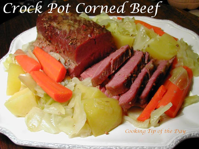 Crockpot Corned Beef And Cabbage
 Cooking Tip of the Day Crock Pot Corned Beef and Cabbage