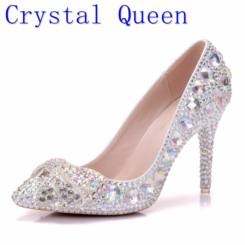 Crystal Wedding Shoes
 Crystal Queen High Heel Shoes Crystal Bridal Wedding Shoes