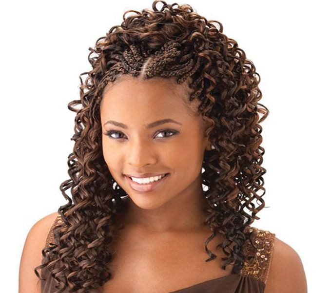 Curly Weave Hairstyles With Braids
 cornrow with curly weave