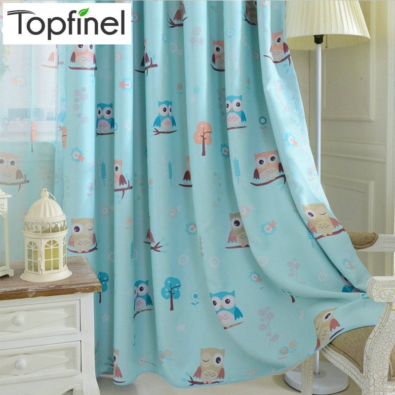 Curtains For Kids Bedroom
 Aliexpress Buy Top Finel Cartoon Bird Pattern