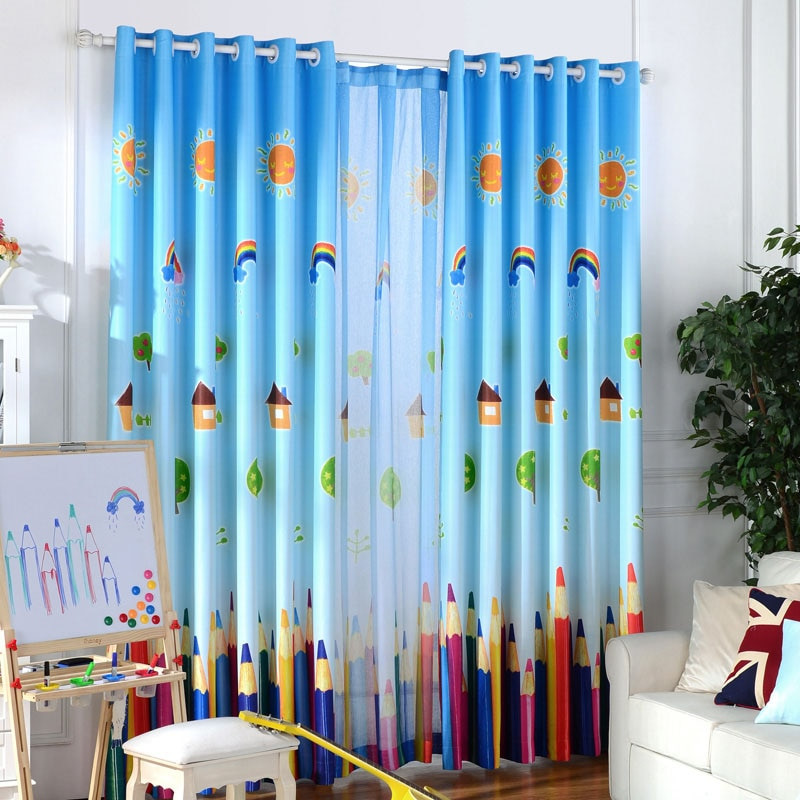 Curtains For Kids Bedroom
 Aliexpress Buy Blackout Bedroom Home Curtains Tulle