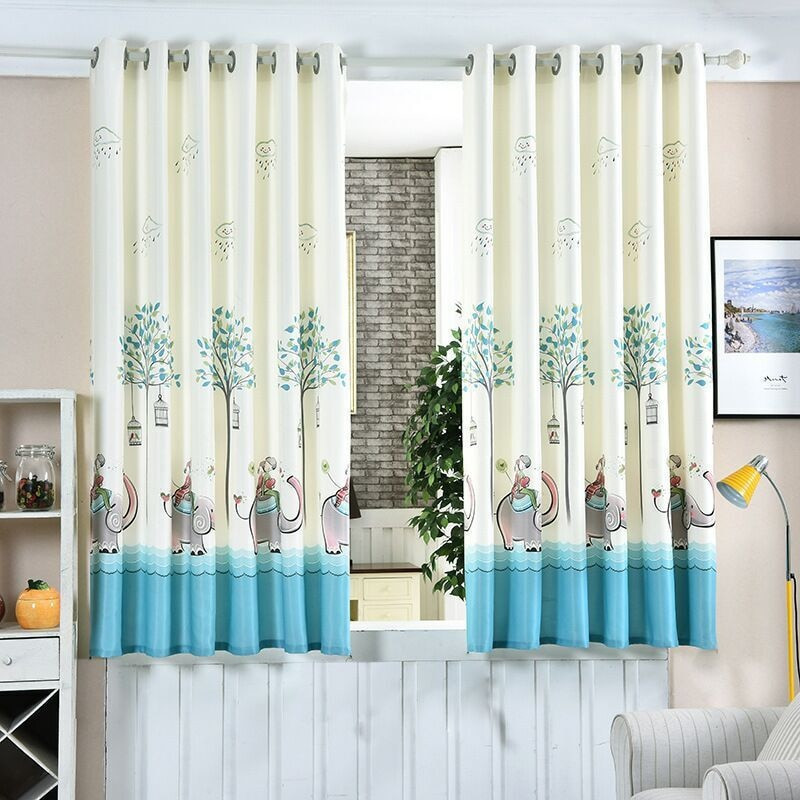 Curtains For Kids Bedroom
 1PC 3 color Short curtain half shade Curtains for the