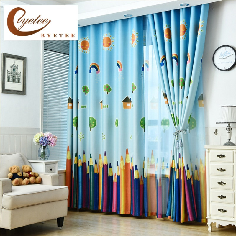 Curtains For Kids Bedroom
 [byetee] New Curtains Blackout Curtain Fabric Pencil