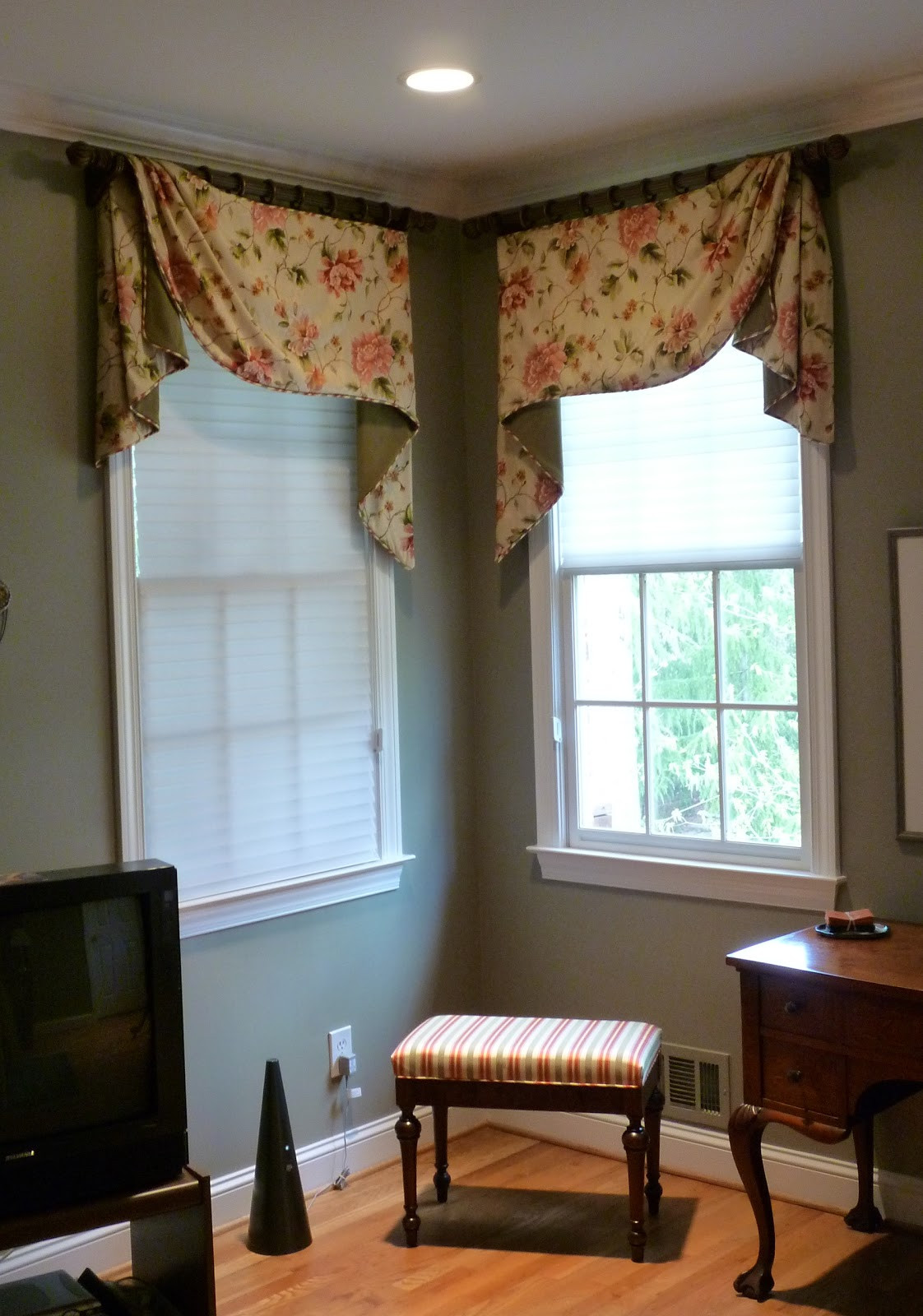 Curtains For Small Bedroom Windows
 Youngblood Interiors Corner Window Treatments for the