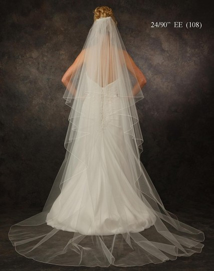 Custom Wedding Veils
 J L Johnson Bridals Ivory Chapel Length Custom Made Two