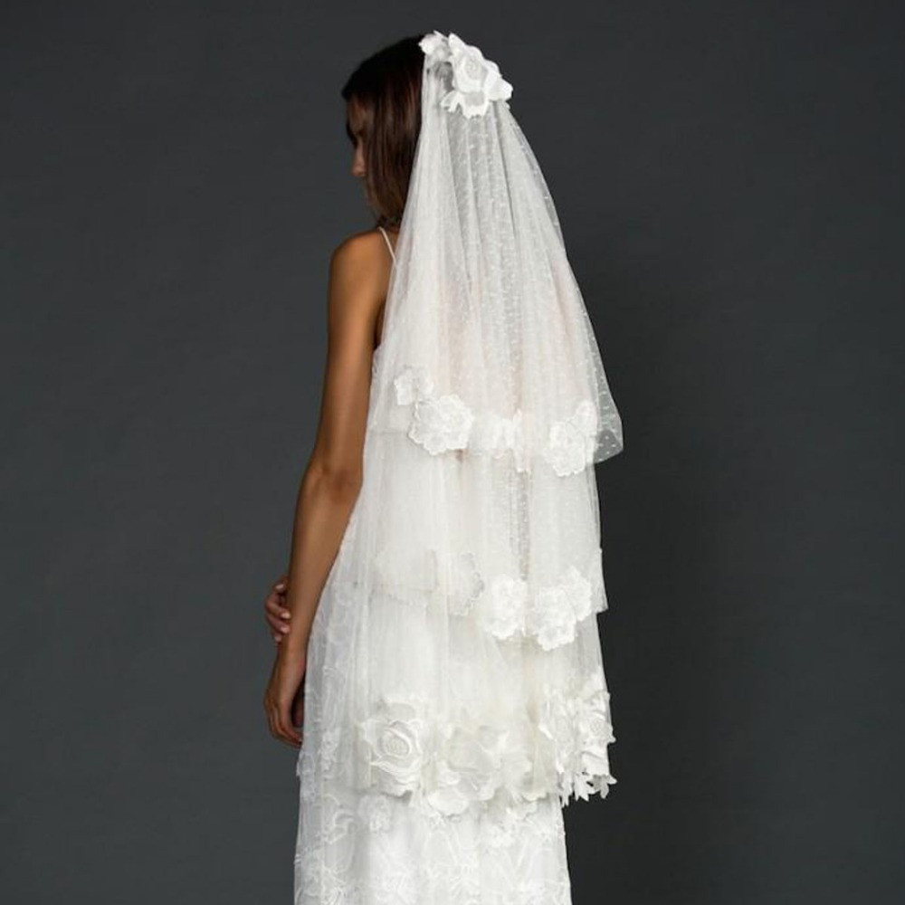 Custom Wedding Veils
 Custom Made Three Layered Lace Wedding Veils New Design