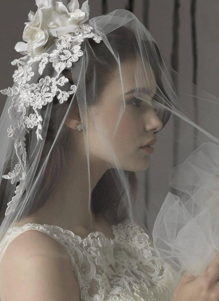 Custom Wedding Veils
 Hot Sale Wedding Veils e Layer Head Short Tulle Bridal