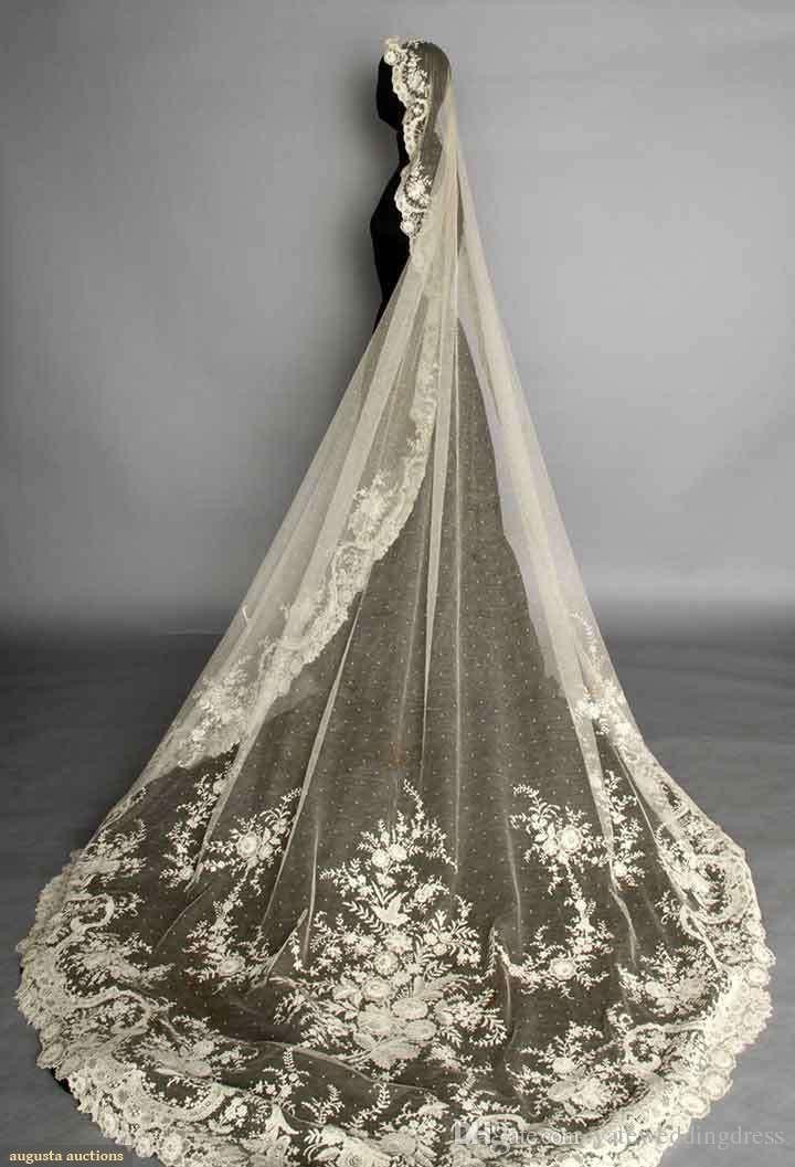 Custom Wedding Veils
 Luxury Lace Bridal Veils Custom Made e Layer Cathedral