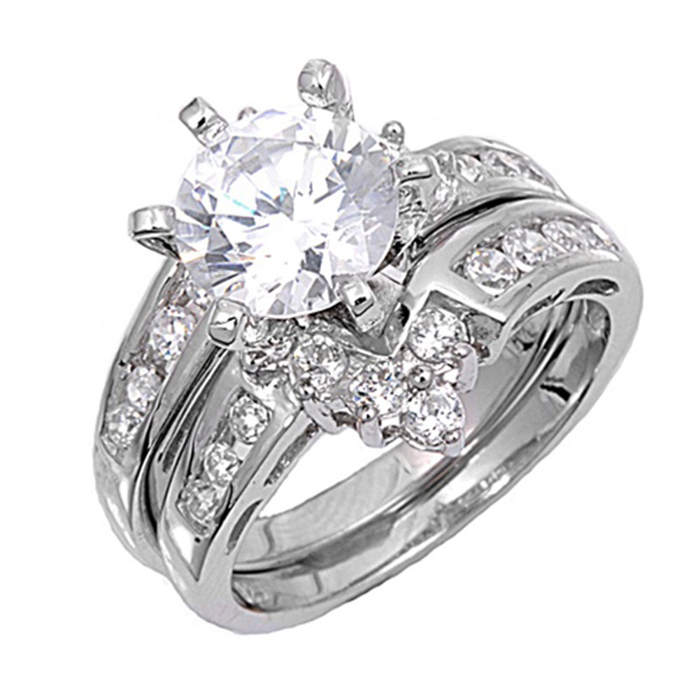 Customized Wedding Rings
 Sterling Silver Custom Engagement Ring Wedding Band Bridal