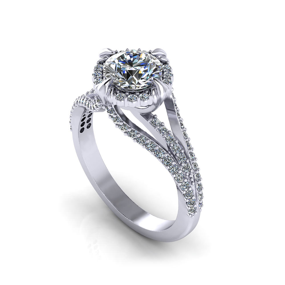 Customized Wedding Rings
 Unique Halo Engagement Ring Jewelry Designs