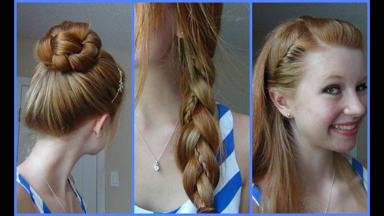 Cute And Simple Hairstyles
 3 Simple Quick and Easy Back to School Hairstyles