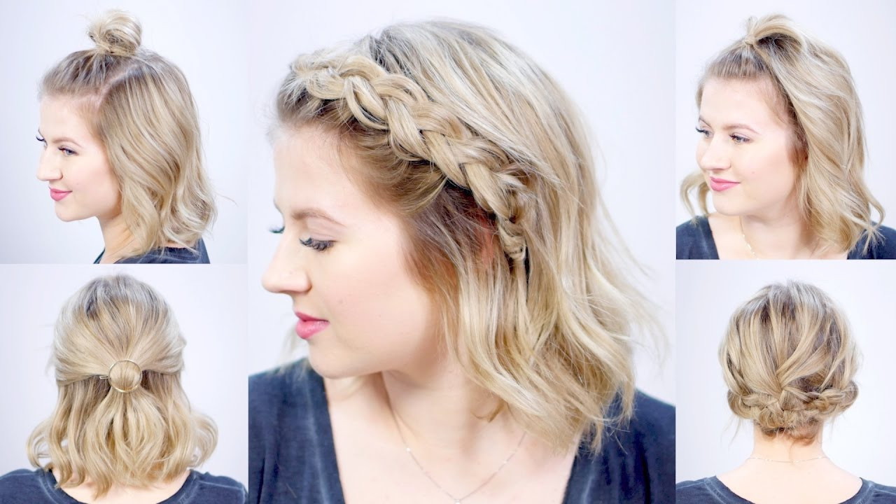 Cute And Simple Hairstyles
 FIVE 1 MINUTE SUPER EASY HAIRSTYLES