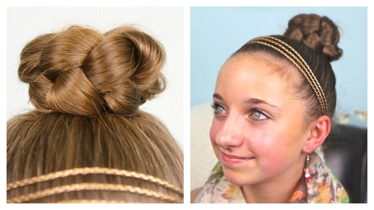 Cute And Simple Hairstyles
 Simple Braided Bun Updo