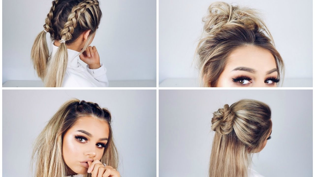 Cute And Simple Hairstyles
 QUICK AND EASY HAIRSTYLES