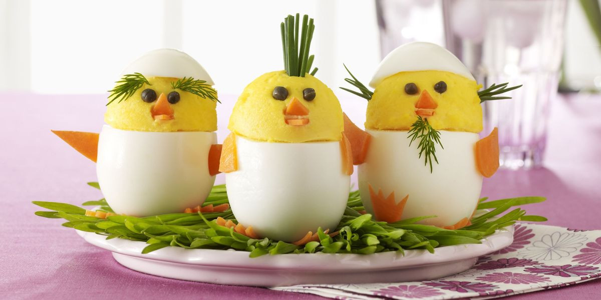 Cute Deviled Eggs For Easter
 Deviled Egg Chicks Recipe