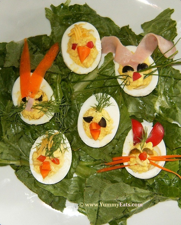 Cute Deviled Eggs For Easter
 Yummy Eats Cook Dine Bake Eat