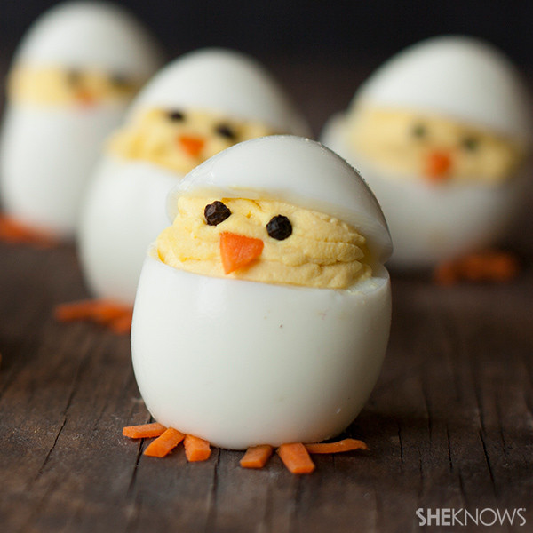 Cute Deviled Eggs For Easter
 Add This Adorable Hatching Chick Deviled Eggs Recipe to