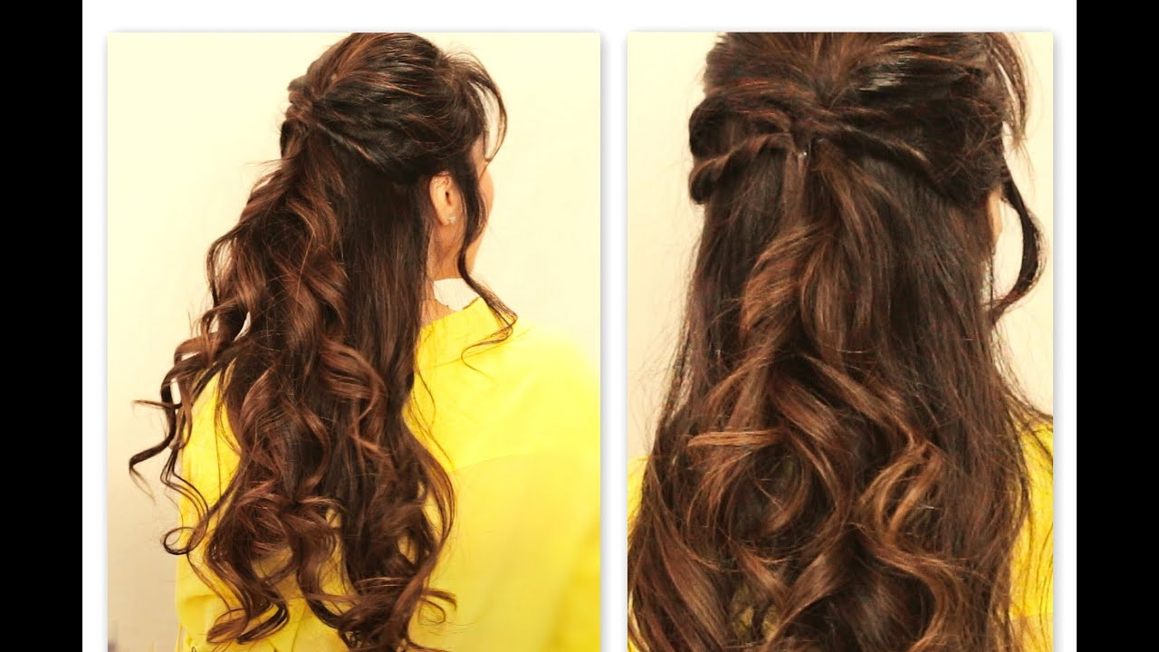 Cute Down Hairstyles For Long Hair
 CUTE TWISTED FLIP HALF UP HALF DOWN FALL HAIRSTYLES FOR