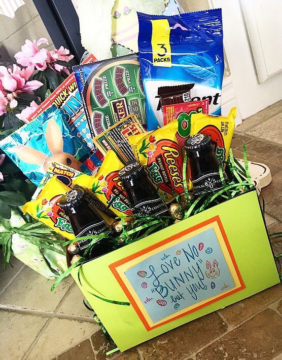 Cute Easter Gifts For Boyfriend
 Adult Easter Basket for my boyfriend Just some of his