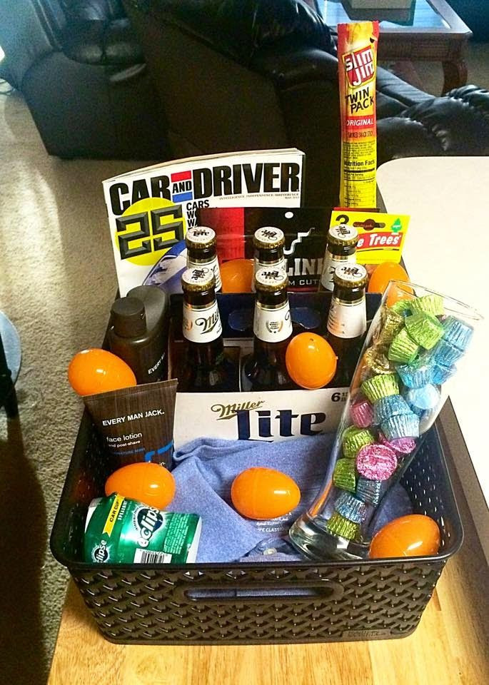 Cute Easter Gifts For Boyfriend
 DIY Easter Basket for Him Boyfriend Husband Fiance