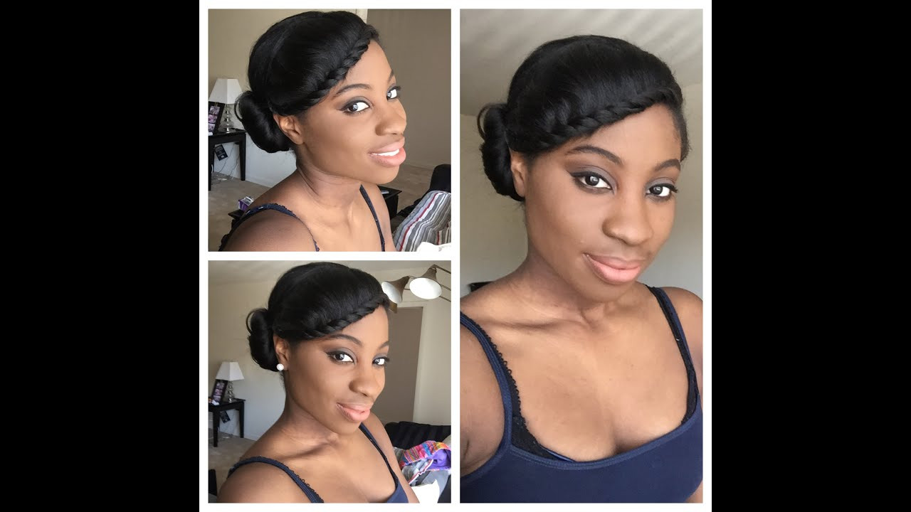 Cute Hairstyles For Relaxed Hair
 Simple protective style relaxed hair