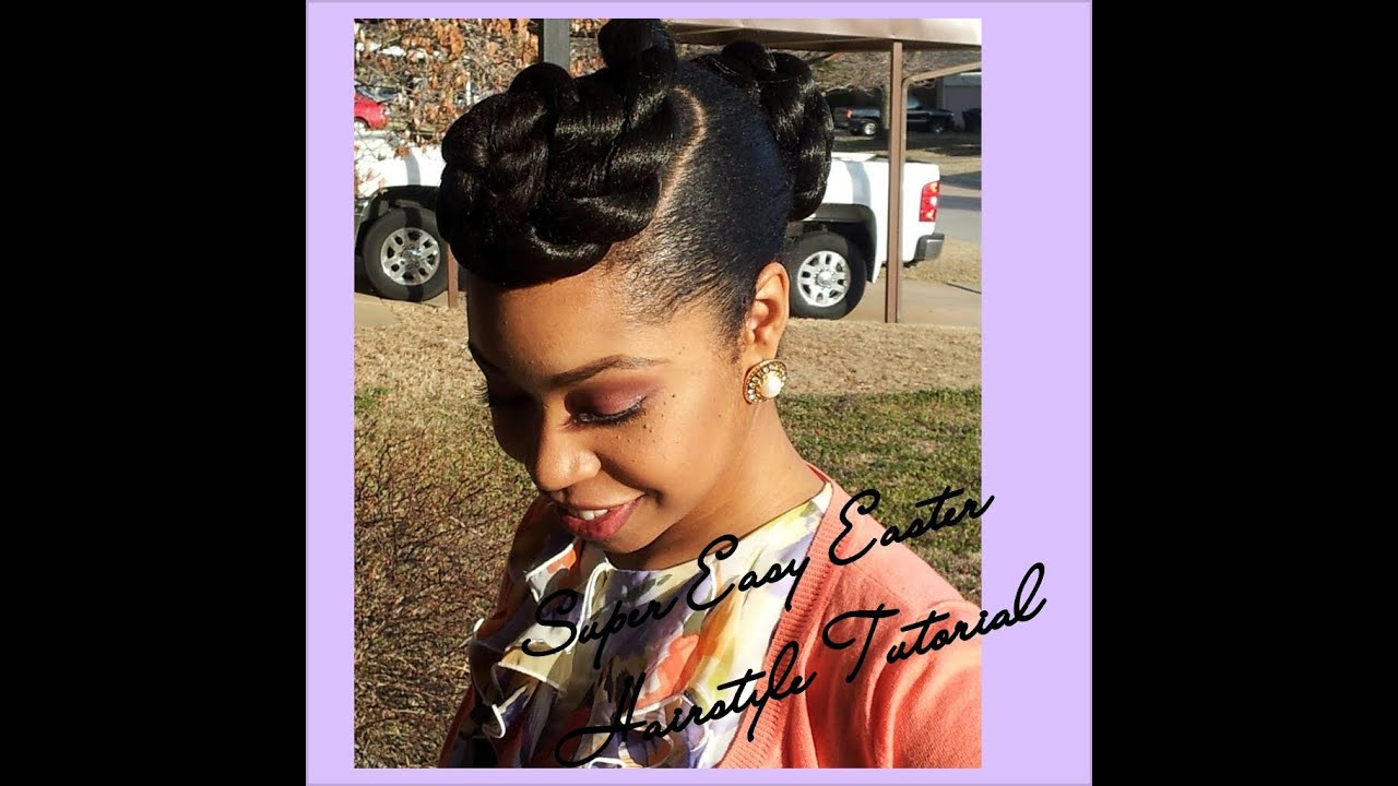 Cute Hairstyles For Relaxed Hair
 Super Easy Easter Hairstyle Tutorial Natural Hair