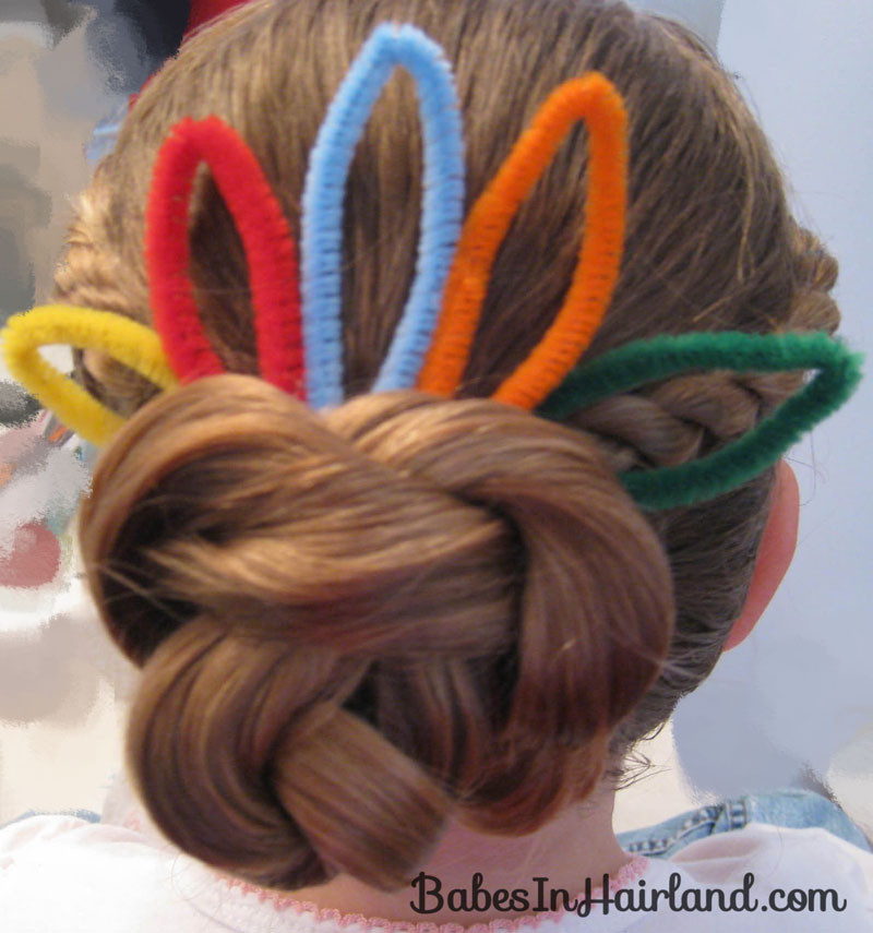 Cute Hairstyles For Thanksgiving
 Thanksgiving Turkey Bun Hairstyle Babes In Hairland