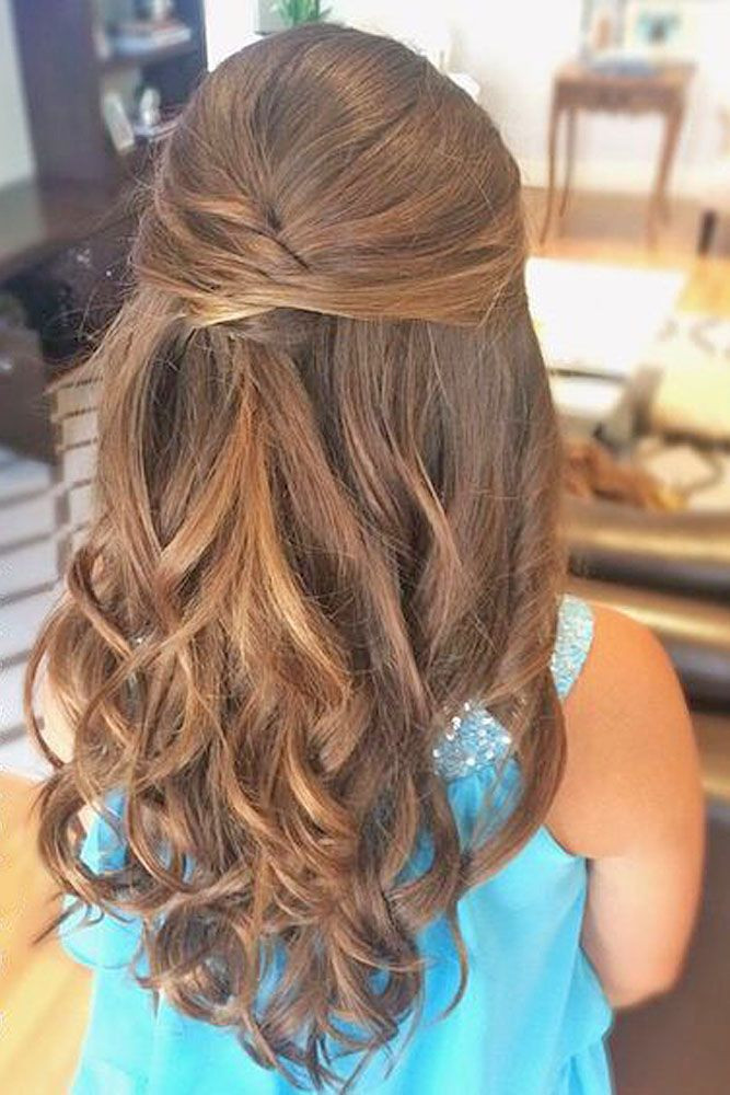 Cute Hairstyles For Weddings
 Best 25 Flower girl hairstyles ideas on Pinterest