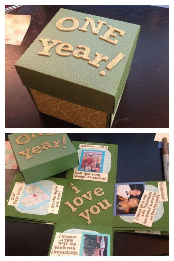 Cute Homemade Gift Ideas Boyfriend
 First Year Wedding Anniversary Gift Ideas For Him