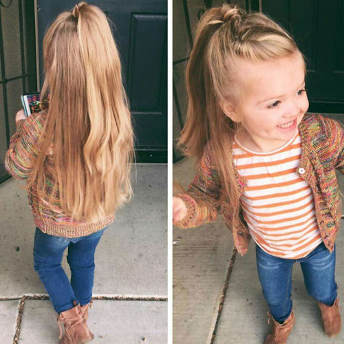 Cute Ponytail Hairstyles For Little Girls
 65 Cute Little Girl Hairstyles 2019 Guide