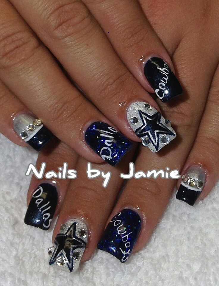 Dallas Cowboys Toe Nail Designs
 Best 25 Cowboy nails ideas on Pinterest
