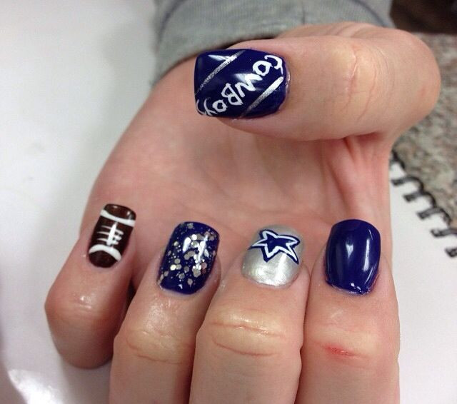Dallas Cowboys Toe Nail Designs
 1000 images about Dallas cowboys nails on Pinterest