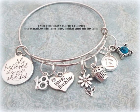 Daughters 18Th Birthday Gift Ideas
 18th Birthday Gift for Daughter Happy Birthday Charm