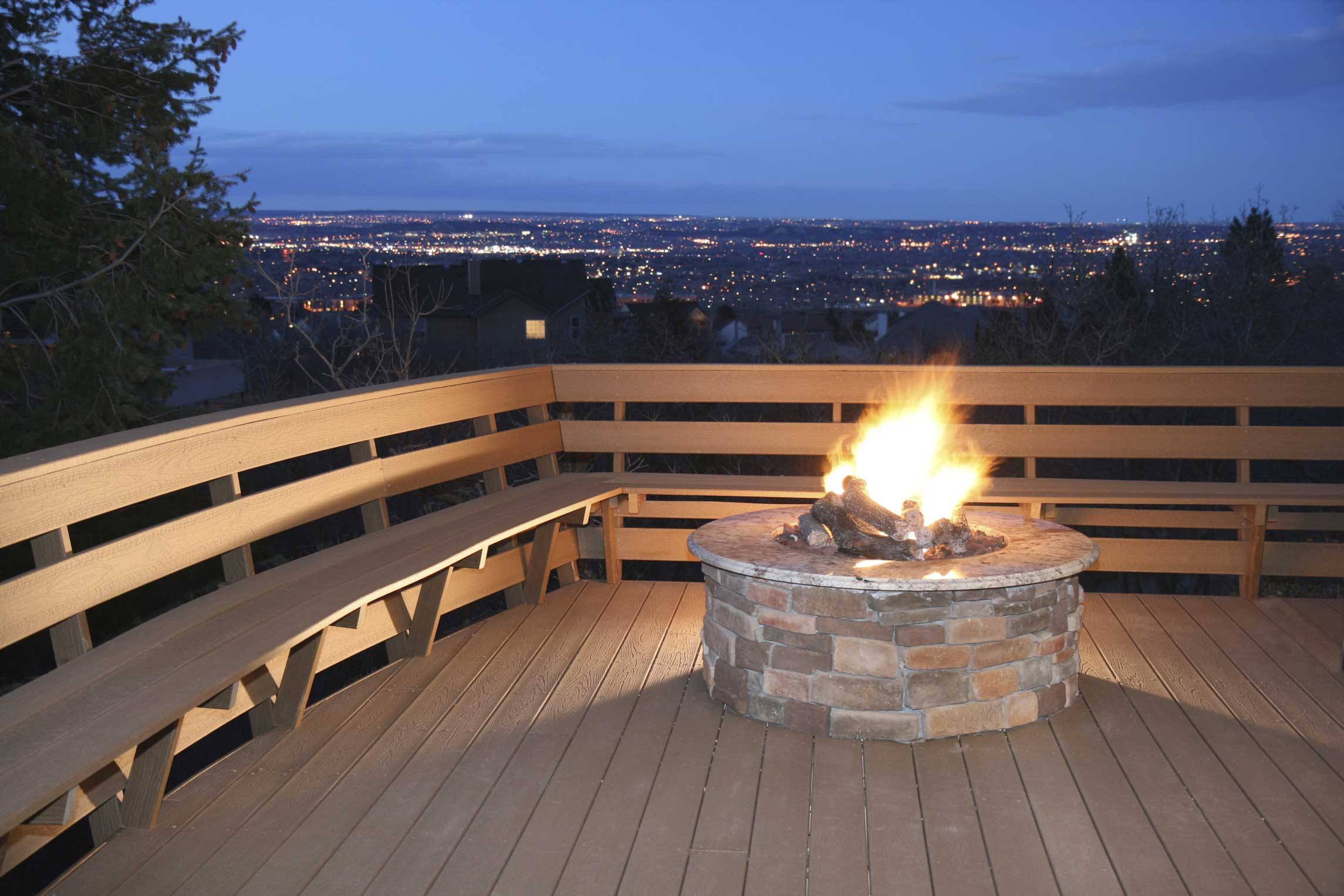 Deck Gas Fire Pit
 s of 12 Outdoor Fireplaces and Fire Pits