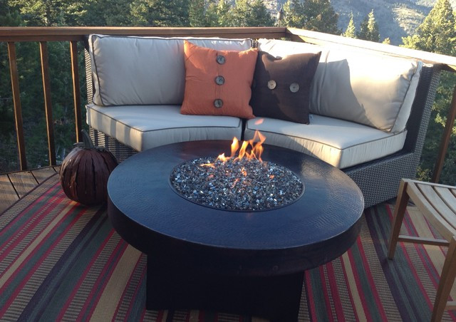 Deck Gas Fire Pit
 Gas Fire Pits by Oriflamme Fire Tables Traditional